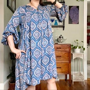 World Market High-Low Long Sleeved Dress